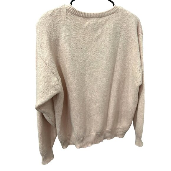 Vintage Alfred Dunner Floral Embroidered Grandma Grannycore Sweater XL Pink - Picture 2 of 8